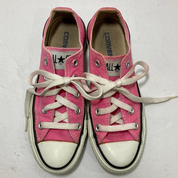 Converse Chuck Taylor All Star sneakers Low Top Pink canvas athletic shoes - Picture 7 of 8